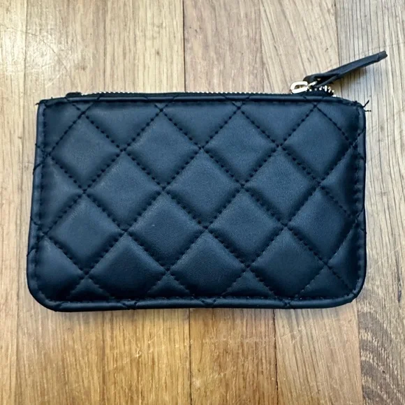 *last chance!!* Black zip wallet with ring - Picture 2 of 14
